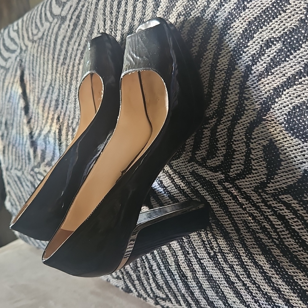 PRADA Women's Black Peep Toe Shoes